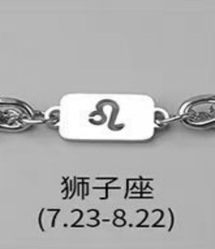 Wholesale Twelve Constellation Necklace  Titanium Steel Color-free Double-layer Chain Bracelet Combination